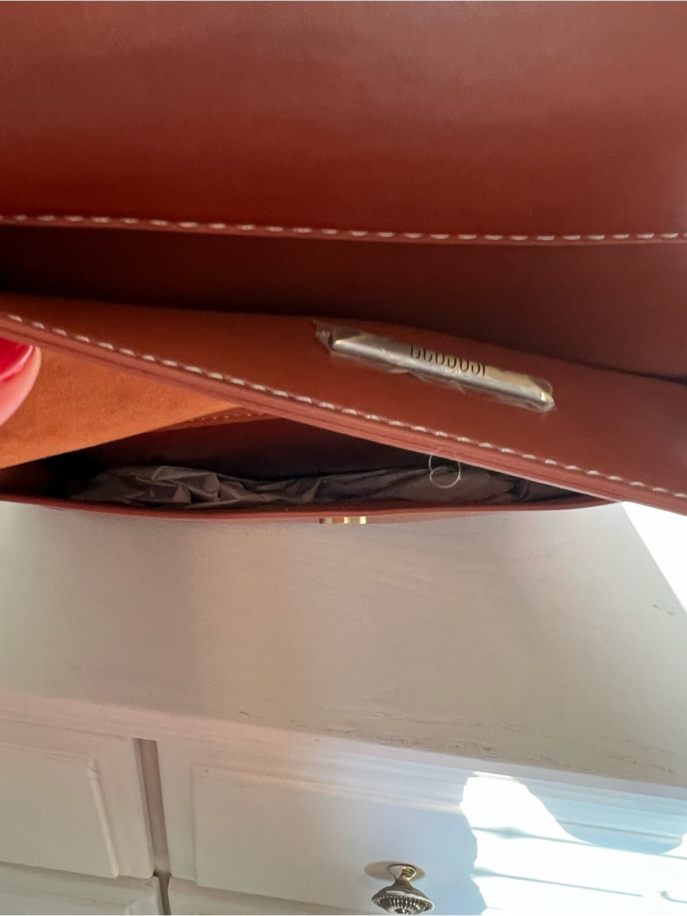 Rust Brown Crossbody with Silver Accent - Picture 5 of 7
